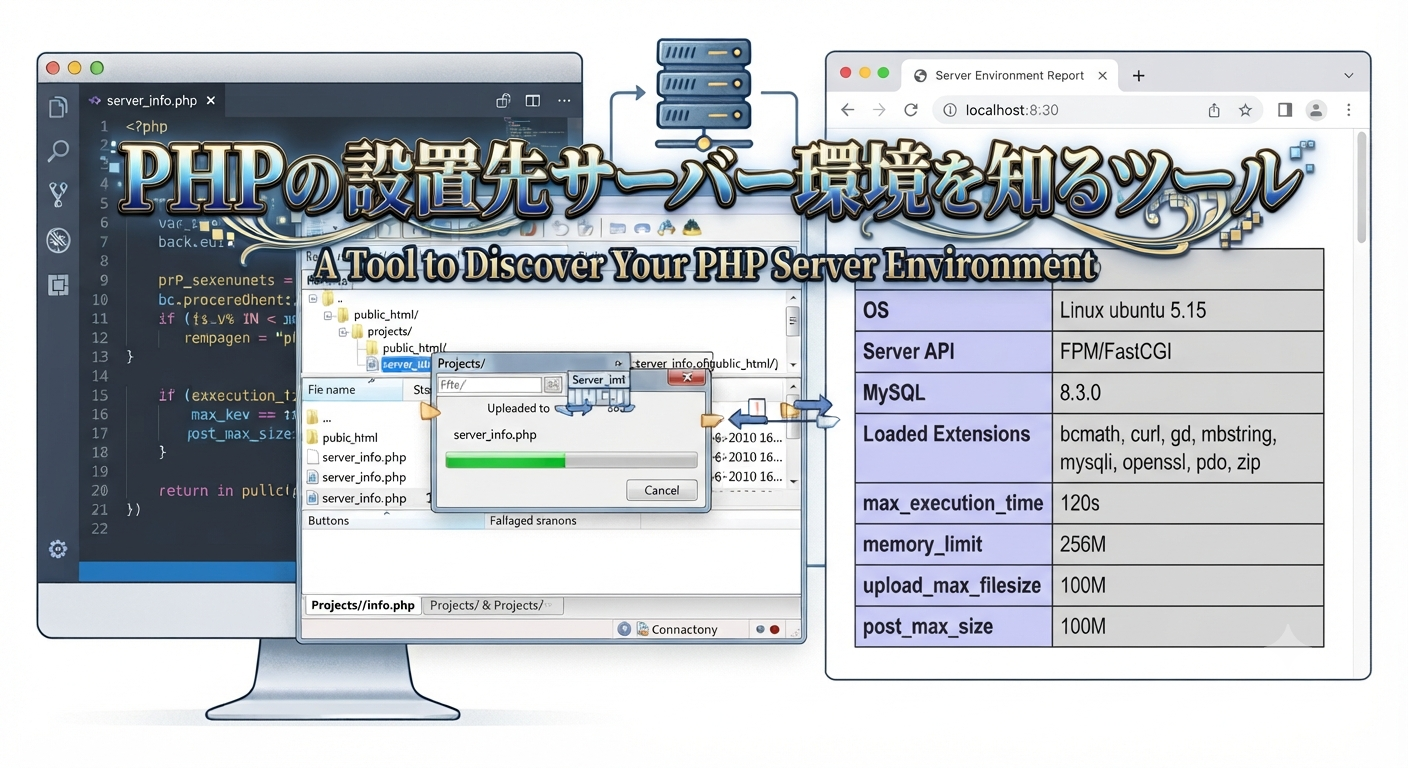 PHPの設置先サーバー環境を知るツール